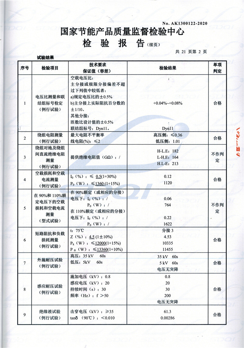 高低压试验报告-S11-1250宁城宁城宁城油浸式变压器-2.jpg